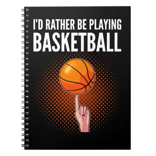 Basketball-coach-ID in plaats van Basketball B Notitieboek (Voorkant)