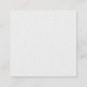 Basketball Coach Instructor Elegant Luxury Vierkante Visitekaartje (Achterkant)