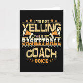 Basketball Coach Kaart (Voorkant)
