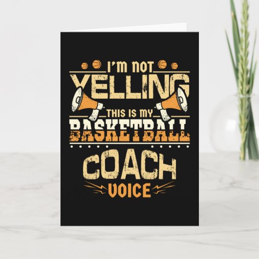 Basketball Coach Kaart (Voorkant)