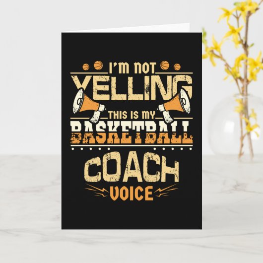 Basketball Coach Kaart (Gele Bloem)