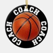 Basketball Coach Keramisch Ornament (Voorkant)