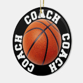 Basketball Coach Keramisch Ornament (Links)