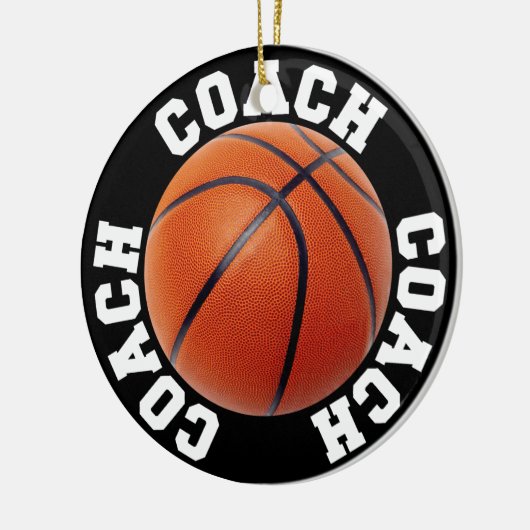 Basketball Coach Keramisch Ornament (Links)