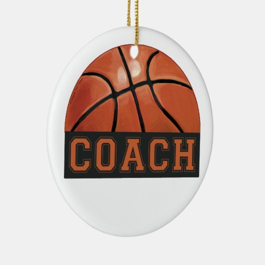 Basketball Coach Keramisch Ornament (Rechts)