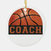Basketball Coach Keramisch Ornament (Voorkant)