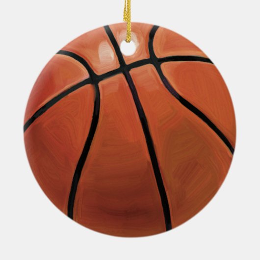 Basketball Coach Keramisch Ornament (Achterkant)