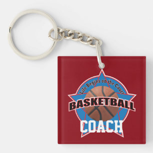 Basketball Coach Life begint Sleutelhanger