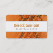Basketball Coach | Moderne sport Visitekaartje (Voorkant)
