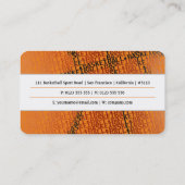 Basketball Coach | Moderne sport Visitekaartje (Achterkant)