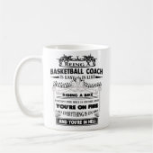 Basketball Coach Mok Funny Gift Coffee Cup voor ma (Links)