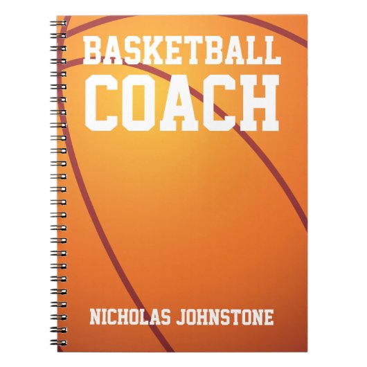 Basketball Coach Notitieboek (Voorkant)