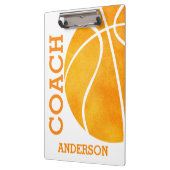 Basketball Coach persoonlijke retro Trendy school Klembord (Links)