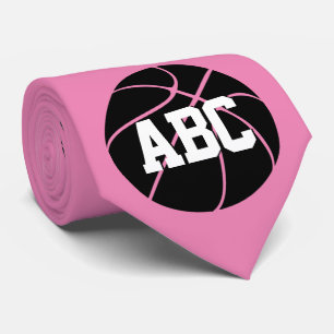 Basketball Coach/Player Custom Team Color/Letters Stropdas