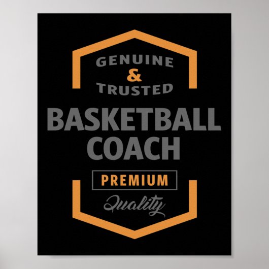 Basketball Coach Poster (Voorkant)