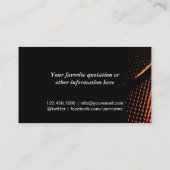 Basketball Coach Professional Sport Thema Visitekaartje (Achterkant)