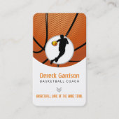 Basketball Coach | Professionele speler Visitekaartje (Voorkant)