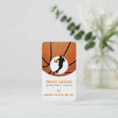 Basketball Coach | Professionele speler Visitekaartje (Staand voorkant)