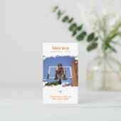 Basketball Coach | Professionele speler Visitekaartje (Staand voorkant)