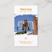 Basketball Coach | Professionele speler Visitekaartje (Voorkant)