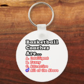 Basketball Coach Quiz...Joke Sleutelhanger (Voorkant)