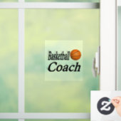 Basketball Coach Raamsticker (Huis)