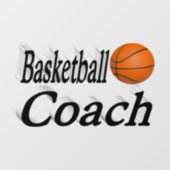 Basketball Coach Raamsticker (Vel)