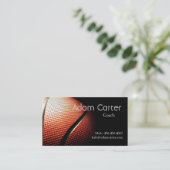 Basketball coach referee Club Sport School Visitekaartje (Staand voorkant)