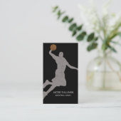 Basketball Coach Scout Professional Sports Visitekaartje (Staand voorkant)