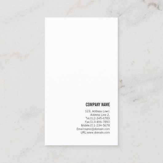 Basketball Coach Scout Professional Sports Visitekaartje (Achterkant)