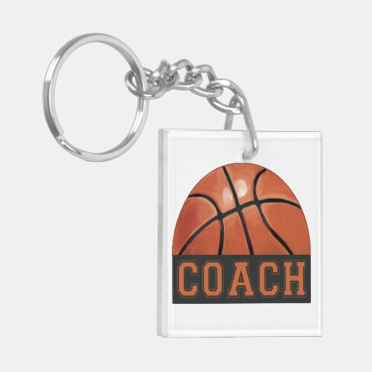 Basketball Coach Sleutelhanger (Voorkant Links)