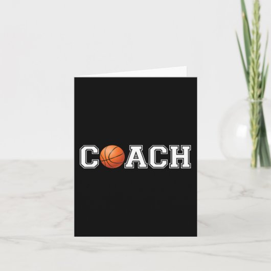 Basketball Coach Sport Coaching stafchef Coach Kaart (Voorkant)