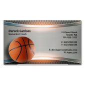Basketball Coach | Sport Magnetisch Visitekaartje (Voorkant)