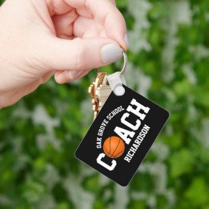 Basketball Coach Sport Sleutelhanger