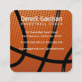 Basketball Coach | Sport Vierkante Visitekaartje (Voorkant)