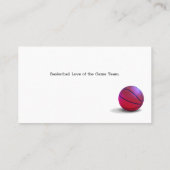 Basketball Coach | Sport Visitekaartje (Achterkant)