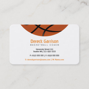 Basketball Coach   Sport Visitekaartje