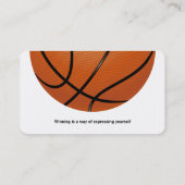 Basketball Coach | Sport Visitekaartje (Achterkant)