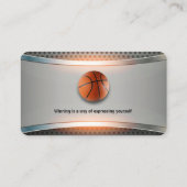 Basketball Coach | Sport Visitekaartje (Achterkant)