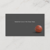 Basketball Coach | Sport Visitekaartje (Achterkant)