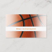 Basketball Coach | Sport Visitekaartje (Achterkant)