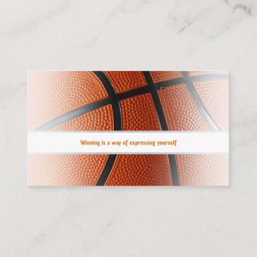 Basketball Coach | Sport Visitekaartje (Achterkant)