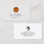 Basketball Coach Sports Scout Visitekaartje (Voorkant / Achterkant)