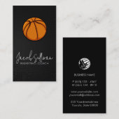 Basketball Coach Sports Scout Visitekaartje (Voorkant / Achterkant)