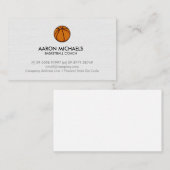 Basketball Coach Sports Scout Visitekaartje (Voorkant / Achterkant)