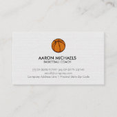 Basketball Coach Sports Scout Visitekaartje (Voorkant)