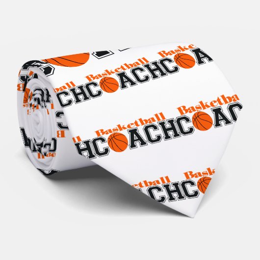 Basketball Coach Stropdas (Opgerold)