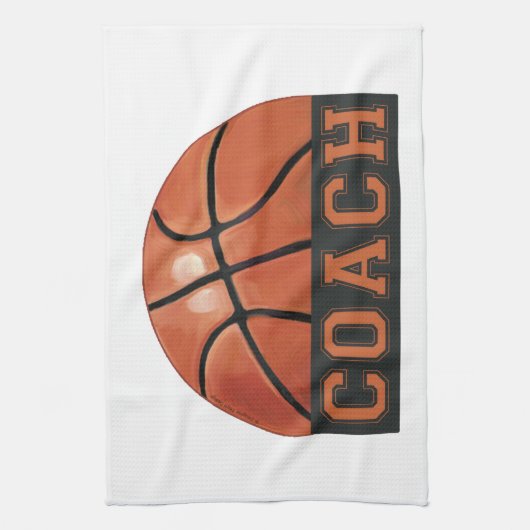 Basketball Coach Theedoek (Verticaal)