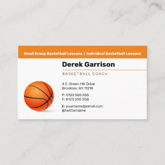 Basketball Coach | Trainer sport Visitekaartje