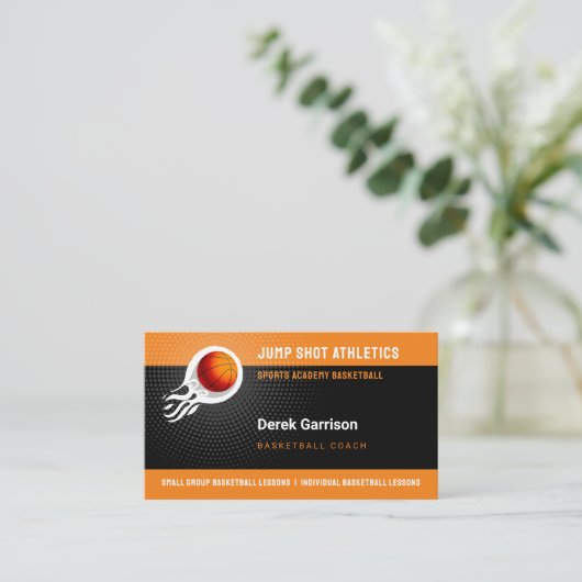 Basketball Coach | Trainer sport Visitekaartje (Staand voorkant)